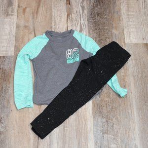 XS 4/5 Danskin Shirt & Cat & Jack Sparkle Pants